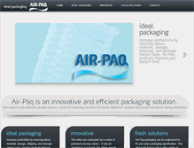 Tablet Screenshot of air-paq.com